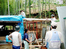 野山の炭焼き・竹炭１