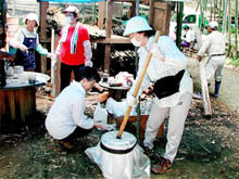 野山の炭焼き・竹炭４