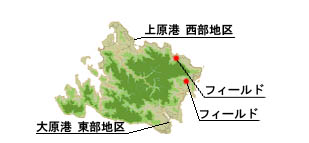 �L���j�I�j���O�̌����m���f�B�b�N�E�H�[�L���O�̌��̒n�}